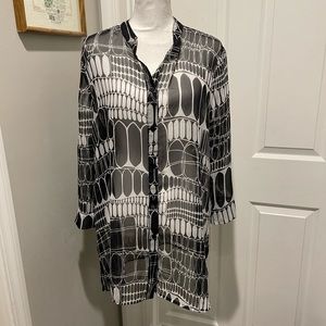 Liz Baker sheer blouse